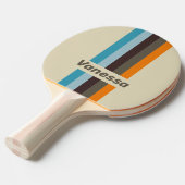 Foxglove Rust Pin Striped with Name 卓球ラケット (正面アングル)