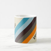 Foxglove Rust Stripes with Name コーヒーマグカップ (中央)