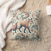 Foxglove Whispers：自然ビクトリアンの優雅さ クッション (ブランケット)