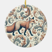 Foxglove Whispers：自然ビクトリアンの優雅さ セラミックオーナメント (裏面)