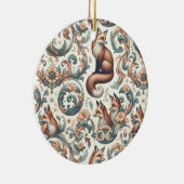 Foxglove Whispers:自然ビクトリアンの優雅さ セラミックオーナメント (右)