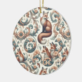 Foxglove Whispers:自然ビクトリアンの優雅さ セラミックオーナメント (左)