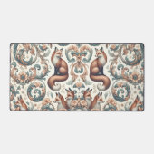 Foxglove Whispers：自然ビクトリアンの優雅さ デスクマット (正面)