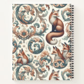 Foxglove Whispers：自然ビクトリアンの優雅さ ノートブック (裏面)