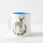 Foxglovesのマグの子鹿 ツートーンマグカップ (正面左)