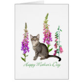 Foxglovesの母の日カードの子ネコ (正面)