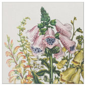 Foxgloves ファブリック (クローズアップ)