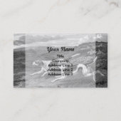 Foxhoundのヴィンテージ犬の芸術 名刺 (裏面)