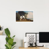 Foxhound on the Ounce, c.1760 (紙上の油) ポスター (ホームオフィス)