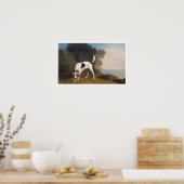 Foxhound on the Ounce, c.1760 (紙上の油) ポスター (キッチン)