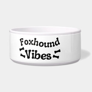 Foxhound Vibes セラミック犬用ボウル ボウル