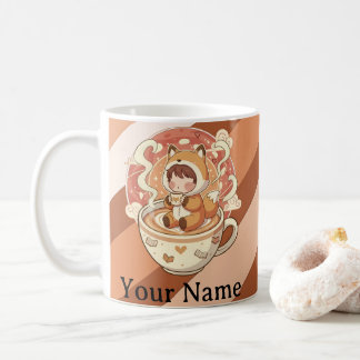 Fox's Cozy Read Morning Coffee Mug コーヒーマグカップ