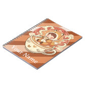 Fox's Cozy Read Study Spiral Notebook ノートブック (左側)
