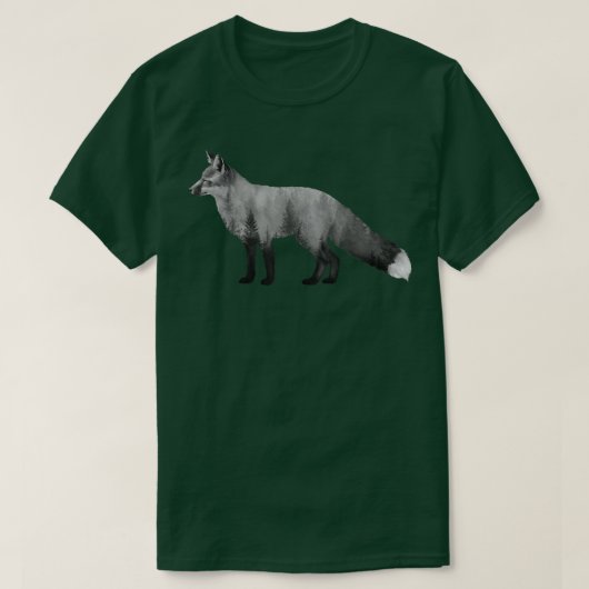 Foxsilethette foxes二重露出フォックスフォレストnat tシャツ (デザイン正面)