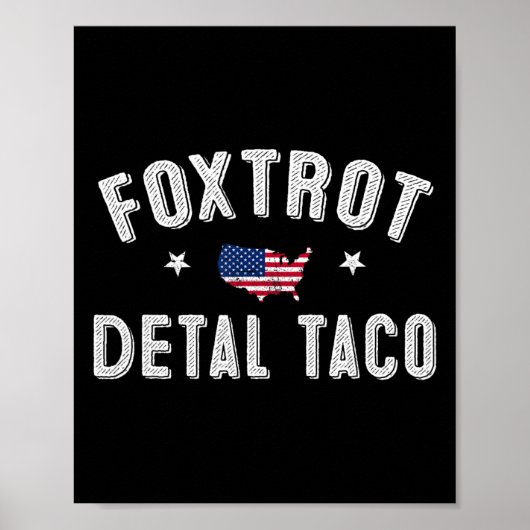 Foxtrotデルタコレジスト8647レッツタコメンズW ポスター (正面)