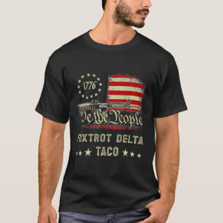 Foxtrotデルタコレジスト8647レッツタコメンズW Tシャツ
