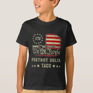Foxtrotデルタコレジスト8647レッツタコメンズW Tシャツ