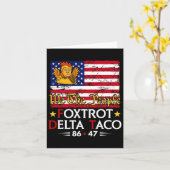 Foxtrot Delta Taco 8647レッツタコ米国旗We T カード (黄色い花)