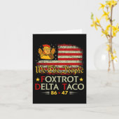 Foxtrot Delta Taco 8647レッツタコ米国旗We T カード (黄色い花)