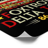 Foxtrot Delta Taco 8647レッツタコ米国旗We T ポスター (角)