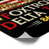 Foxtrot Delta Taco 8647レッツタコ米国旗We T ポスター (角)