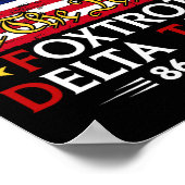 Foxtrot Delta Taco 8647レッツタコ米国旗We T ポスター (角)