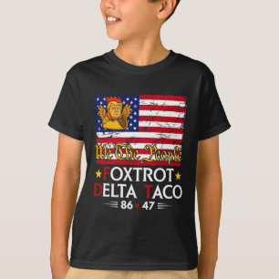 Foxtrot Delta Taco 8647レッツタコ米国旗We T Tシャツ