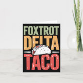 Foxtrot Delta Taco Trump Always Chickens Out - Let カード (正面)