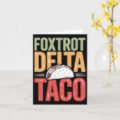 Foxtrot Delta Taco Trump Always Chickens Out - Let カード (黄色い花)