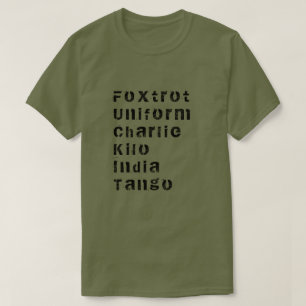 Foxtrot, Uniform, Charlie, Kilo, India, Tango T-Sh Tシャツ