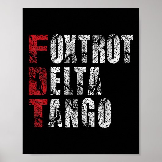 Foxtrotsデルタタンゴスおもしろいフォxtrotsデルタタンゴス ポスター (正面)