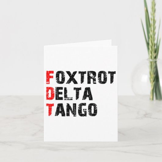 Foxtrots Deltas Tangosシール カード (正面)
