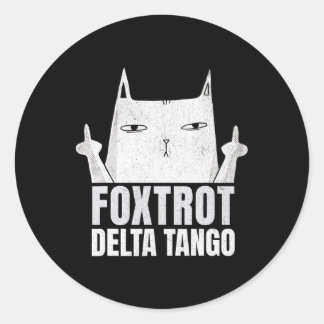 Foxtrots Deltas Tangos Catレジスおもしろいト ラウンドシール