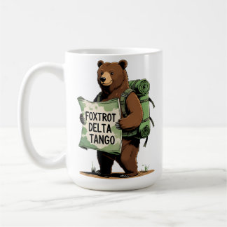Foxtrots Deltas Tangos Resist Bear Funny Fdt Natio コーヒーマグカップ