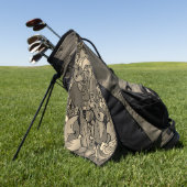 Foxyセピア調を取得する ゴルフタオル (グリーン)