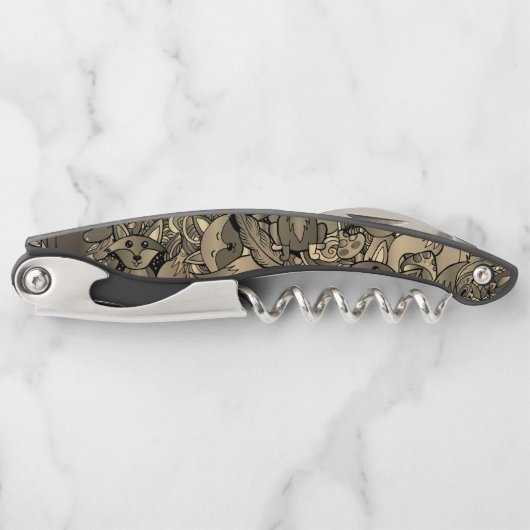 Foxyセピア調を取得する ソムリエナイフ (正面)