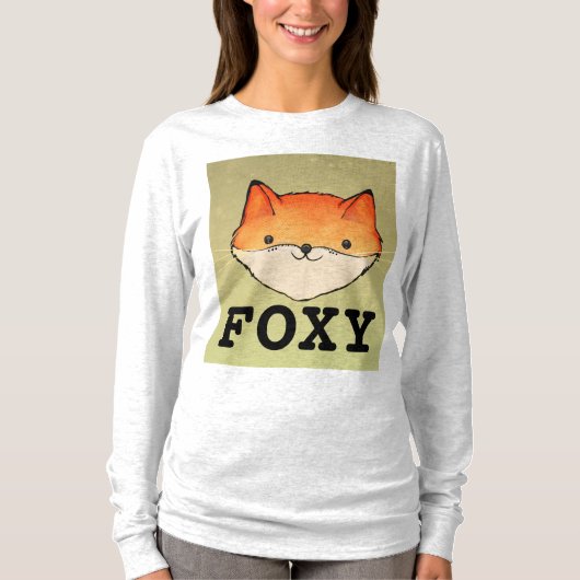 FOXYレディおもしろいズキツネTシャツ Tシャツ (正面)