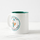 Foxy Chef - Cunningly Good Food logo mug ツートーンマグカップ (正面左)