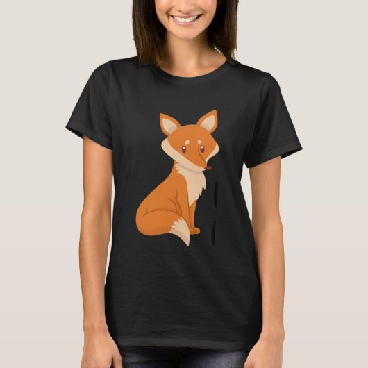 Foxy Cute Fox Women's Foxy Tシャツ (正面)