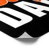 Foxy Dad Shirt Funny Father Gift Cute Fox Cartoon  ポスター (角)