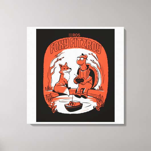 Foxy FItzroy onストレッチキャンバス キャンバスプリント (正面)