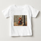 foxy fox le petit renard malin  ベビーTシャツ (正面)