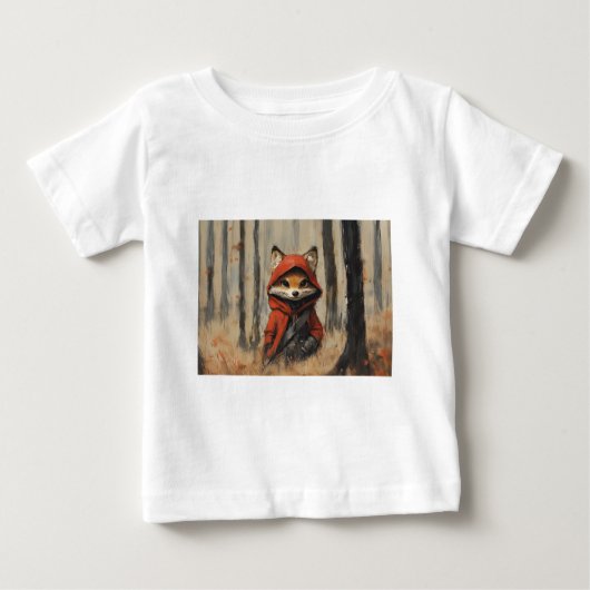 foxy fox le petit renard malin  ベビーTシャツ (正面)