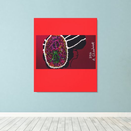 Foxy Ladybug Bride キャンバスプリント (インサイチュ (ウッドフロア))