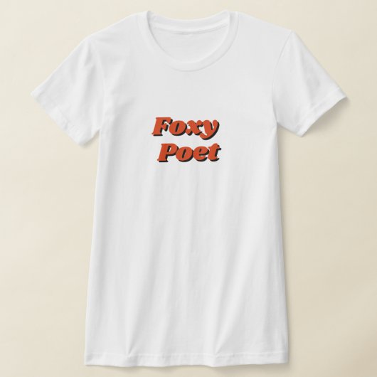 "Foxy Poet" Tシャツ (レイダウン)