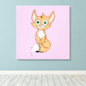 Foxy Roxy 24 x 24 キャンバスプリント (インサイチュ (ウッドフロア))