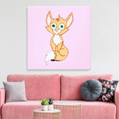 Foxy Roxy 24 x 24 キャンバスプリント (インサイチュ (リビング))