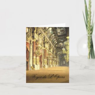 Foyer de L'Opera Blankのメッセージカード カード