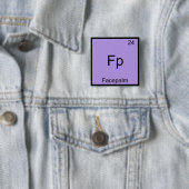Fp – ファセパームおもしろい元素ミーム化学ティー 缶バッジ (インサイチュ)