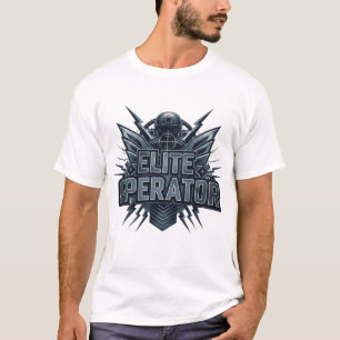 FPSゲーマー・タイポグラフィTシャツ Tシャツ